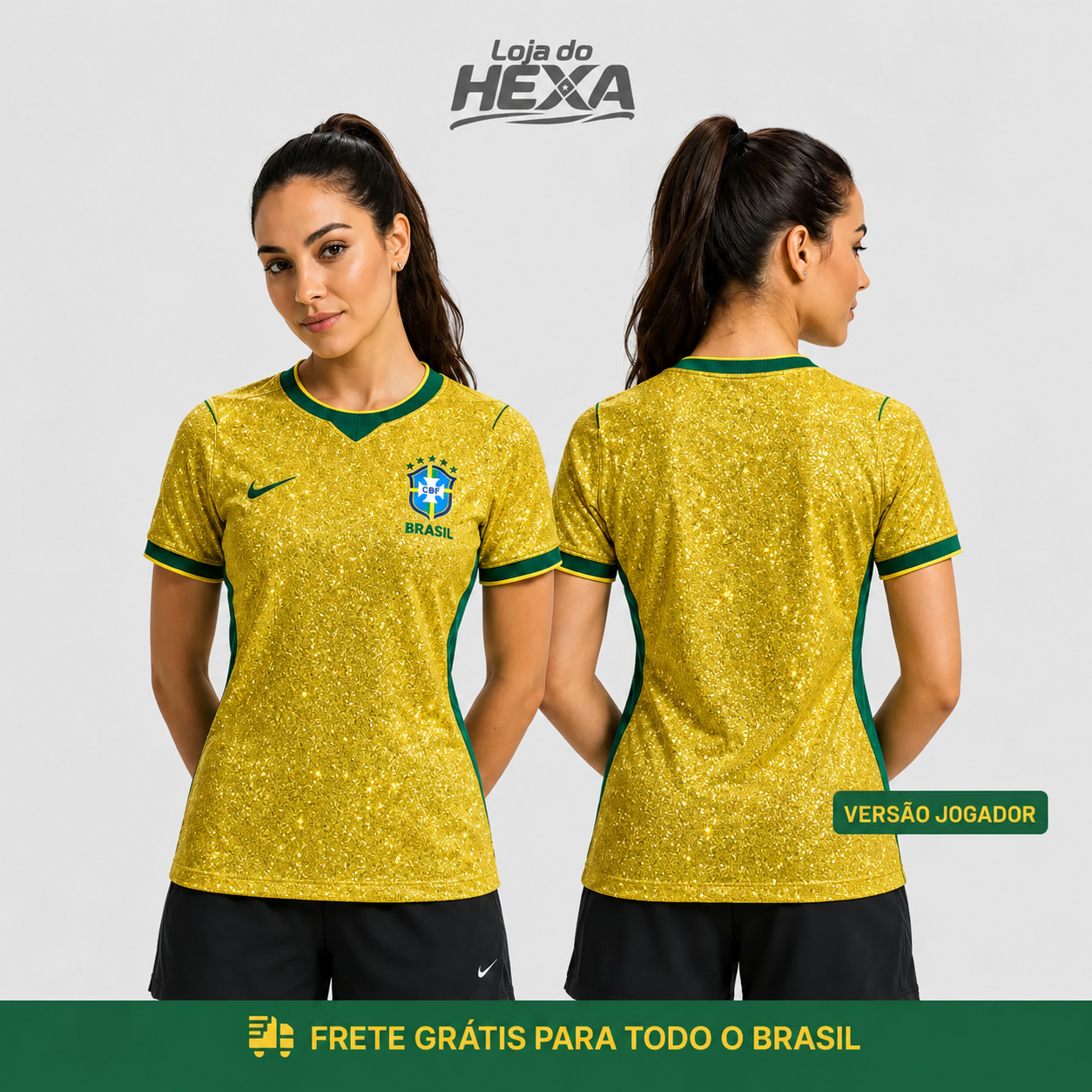 Camisa Feminina Brilho
